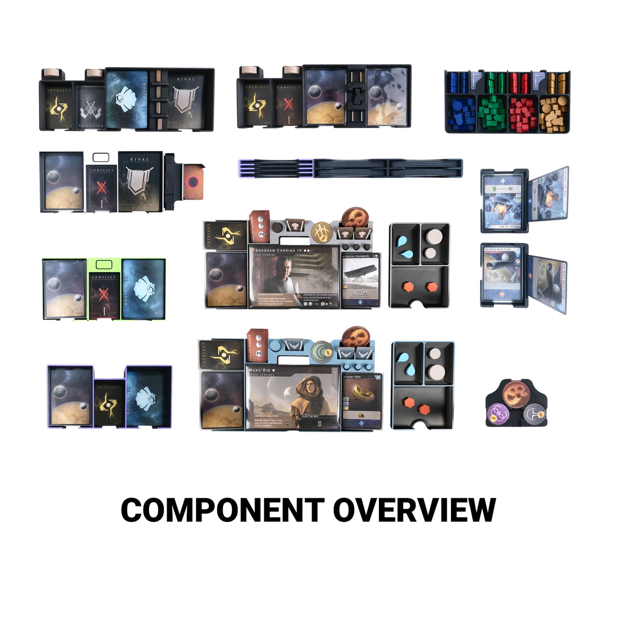 PlayMode PlaySystem Dune: Imperium Deluxe Archive Accessory component overview