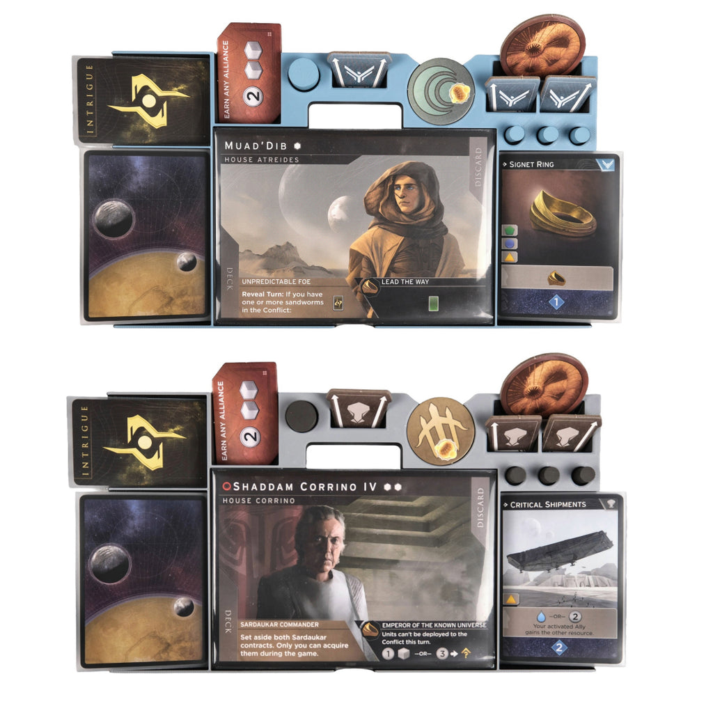 Dune: Imperium - Uprising 3v3 Player Trays (Set of 2)