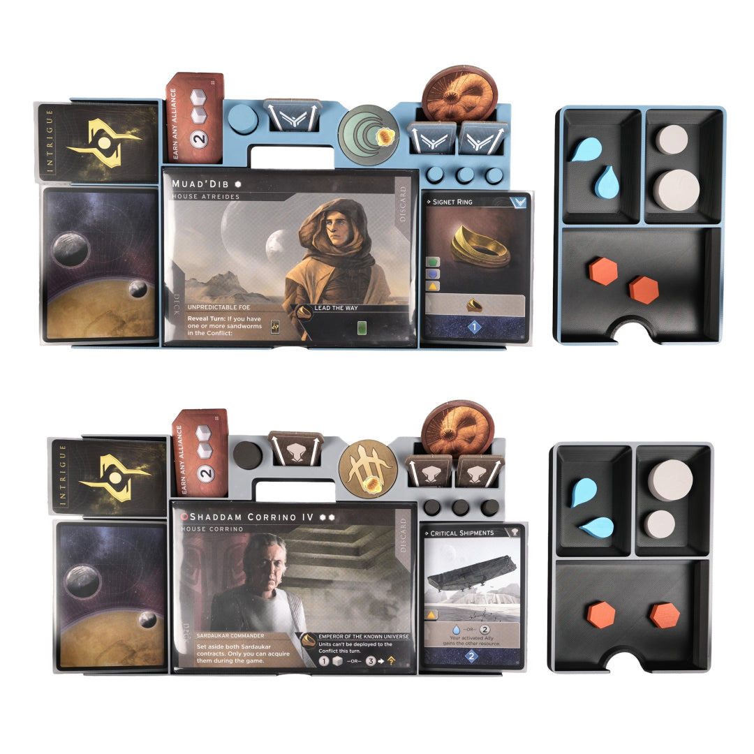 Dune: Imperium - Uprising 3v3 Player Trays (Set of 2)