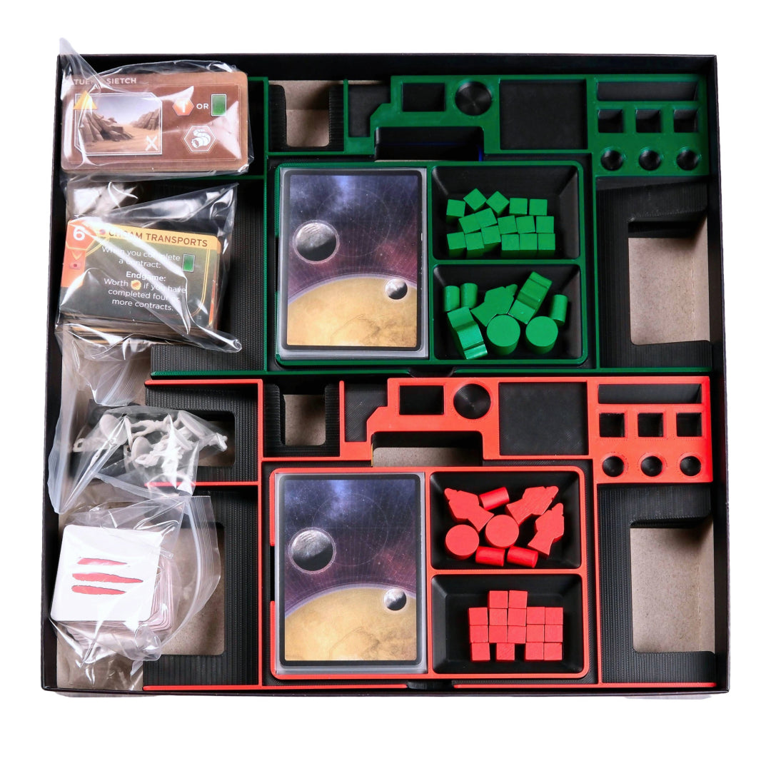 PlayMode PlaySystem Dune Imperium Uprising Player Trays in Bloodlines box