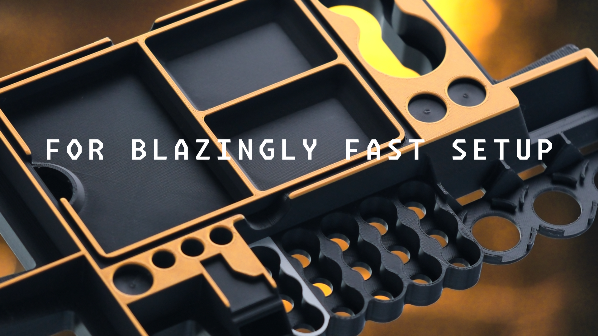 For Blazingly fast setup player tray marketing photo